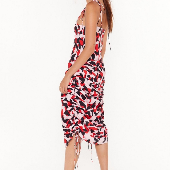 NEW 🌺 So Bold Abstract Midi Dress NWT - Picture 4 of 7